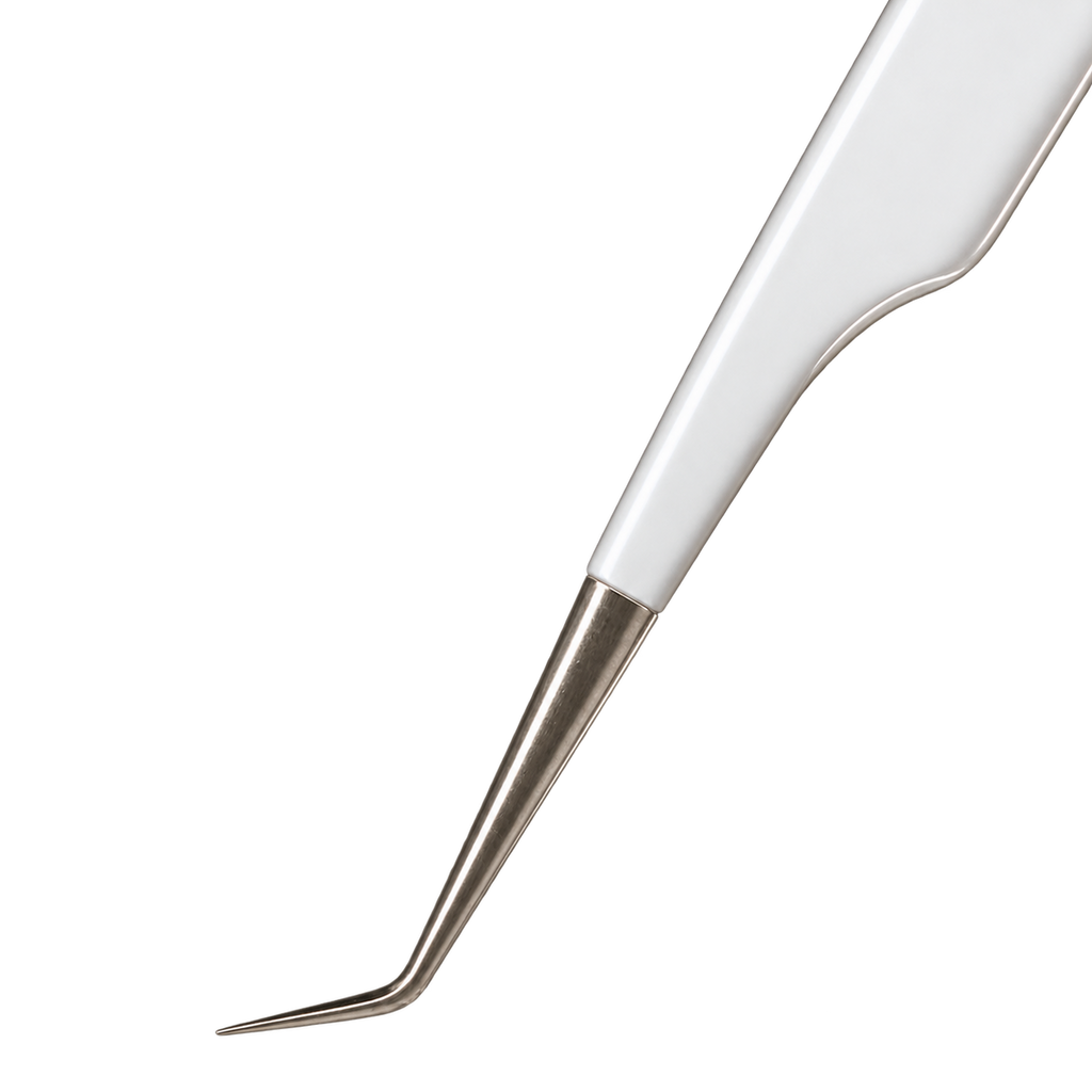 2in1 45 Degree Fiber Tip Reg Handle Tweezer